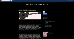 Desktop Screenshot of guitargearhead.blogspot.com