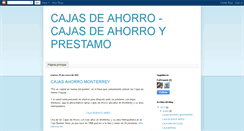 Desktop Screenshot of cajasahorro.blogspot.com