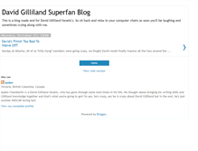 Tablet Screenshot of davidgillilandsuperfanblog.blogspot.com