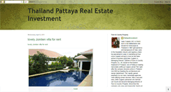 Desktop Screenshot of investmentpattaya.blogspot.com