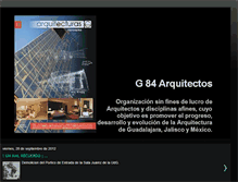 Tablet Screenshot of g84arquitectos.blogspot.com