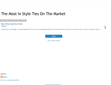 Tablet Screenshot of most-in-style-ties-on-the-market.blogspot.com