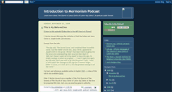 Desktop Screenshot of mormonismpodcast.blogspot.com