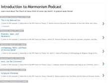 Tablet Screenshot of mormonismpodcast.blogspot.com