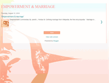 Tablet Screenshot of perduespositiveempowermentmarriage.blogspot.com