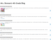 Tablet Screenshot of bronsons2ndgradeblog.blogspot.com