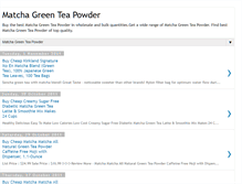 Tablet Screenshot of matcha-greenteapowder.blogspot.com