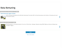 Tablet Screenshot of kotakemuninglagoonhomes.blogspot.com
