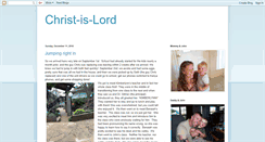 Desktop Screenshot of christ-is-lord.blogspot.com