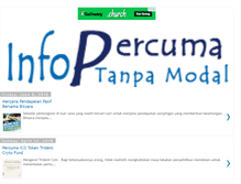 Tablet Screenshot of infotanpamodal.blogspot.com