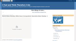 Desktop Screenshot of ifeelandthinkthereforeiam.blogspot.com