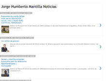 Tablet Screenshot of noticiasjorgehumbertomantilla.blogspot.com