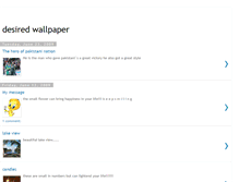 Tablet Screenshot of desiredwallpapers.blogspot.com