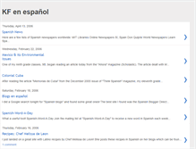 Tablet Screenshot of kfspanish.blogspot.com