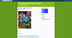 Desktop Screenshot of download4u-mobilegames.blogspot.com