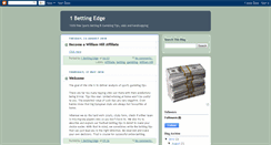 Desktop Screenshot of 1bettingedge.blogspot.com