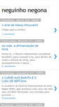 Mobile Screenshot of neguinhonegona.blogspot.com