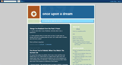 Desktop Screenshot of onceuponadream.blogspot.com