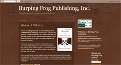 Desktop Screenshot of burpingfrogbooks.blogspot.com