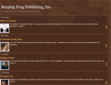 Tablet Screenshot of burpingfrogbooks.blogspot.com