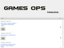 Tablet Screenshot of gamesopstrailers.blogspot.com