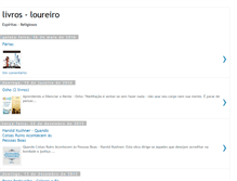 Tablet Screenshot of livros-loureiro.blogspot.com