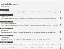 Tablet Screenshot of peripateticpatter.blogspot.com