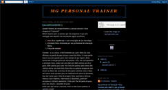 Desktop Screenshot of mgpersonaltrainer.blogspot.com