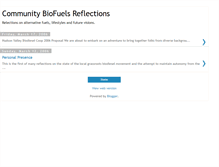 Tablet Screenshot of communitybiofuels.blogspot.com