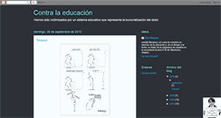 Desktop Screenshot of noeducacion.blogspot.com