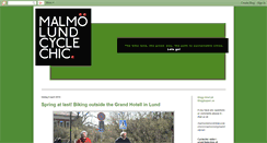 Desktop Screenshot of malmolundcyclechic.blogspot.com