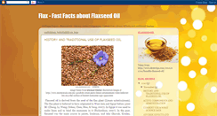 Desktop Screenshot of flaxseedoil-fff.blogspot.com