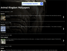 Tablet Screenshot of animalswallpaper.blogspot.com