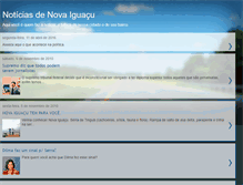 Tablet Screenshot of noticiasnovaiguau.blogspot.com