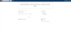 Desktop Screenshot of keystonemunicipalservices.blogspot.com