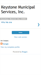 Mobile Screenshot of keystonemunicipalservices.blogspot.com
