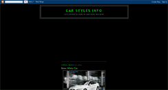 Desktop Screenshot of car-styles-info.blogspot.com