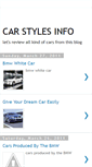 Mobile Screenshot of car-styles-info.blogspot.com