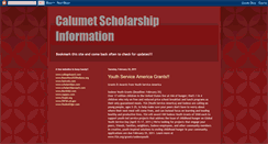 Desktop Screenshot of calumetscholarshipinfo.blogspot.com