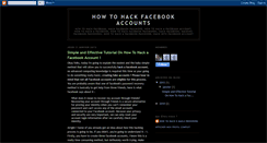 Desktop Screenshot of howtohackfacebooks.blogspot.com