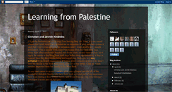 Desktop Screenshot of learningfrompalestine.blogspot.com