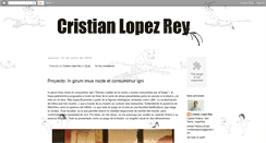 Desktop Screenshot of cristianlopezrey.blogspot.com