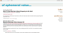 Desktop Screenshot of ephemeralvalue.blogspot.com