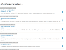 Tablet Screenshot of ephemeralvalue.blogspot.com