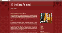 Desktop Screenshot of boligrafoazul.blogspot.com