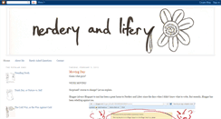 Desktop Screenshot of nerderyandlifery.blogspot.com