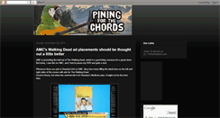 Desktop Screenshot of piningforthechords.blogspot.com