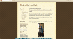 Desktop Screenshot of medievalgarbandsuch.blogspot.com