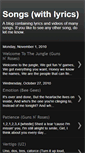 Mobile Screenshot of kk-songswithlyrics.blogspot.com