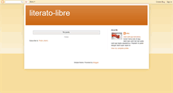 Desktop Screenshot of literato-libre.blogspot.com